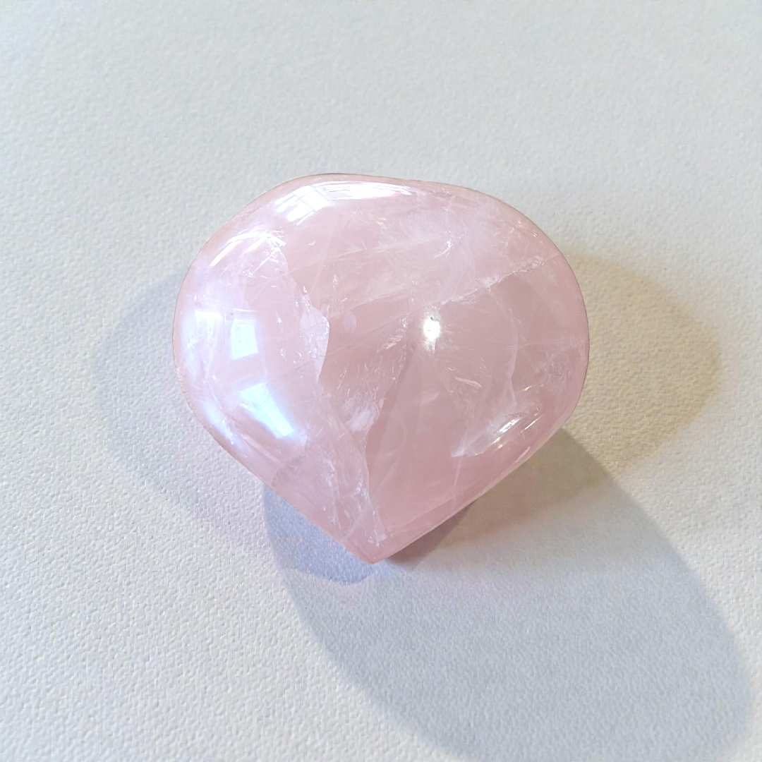 Zen Collection’s rose quartz crystal heart promoting love and compassion.