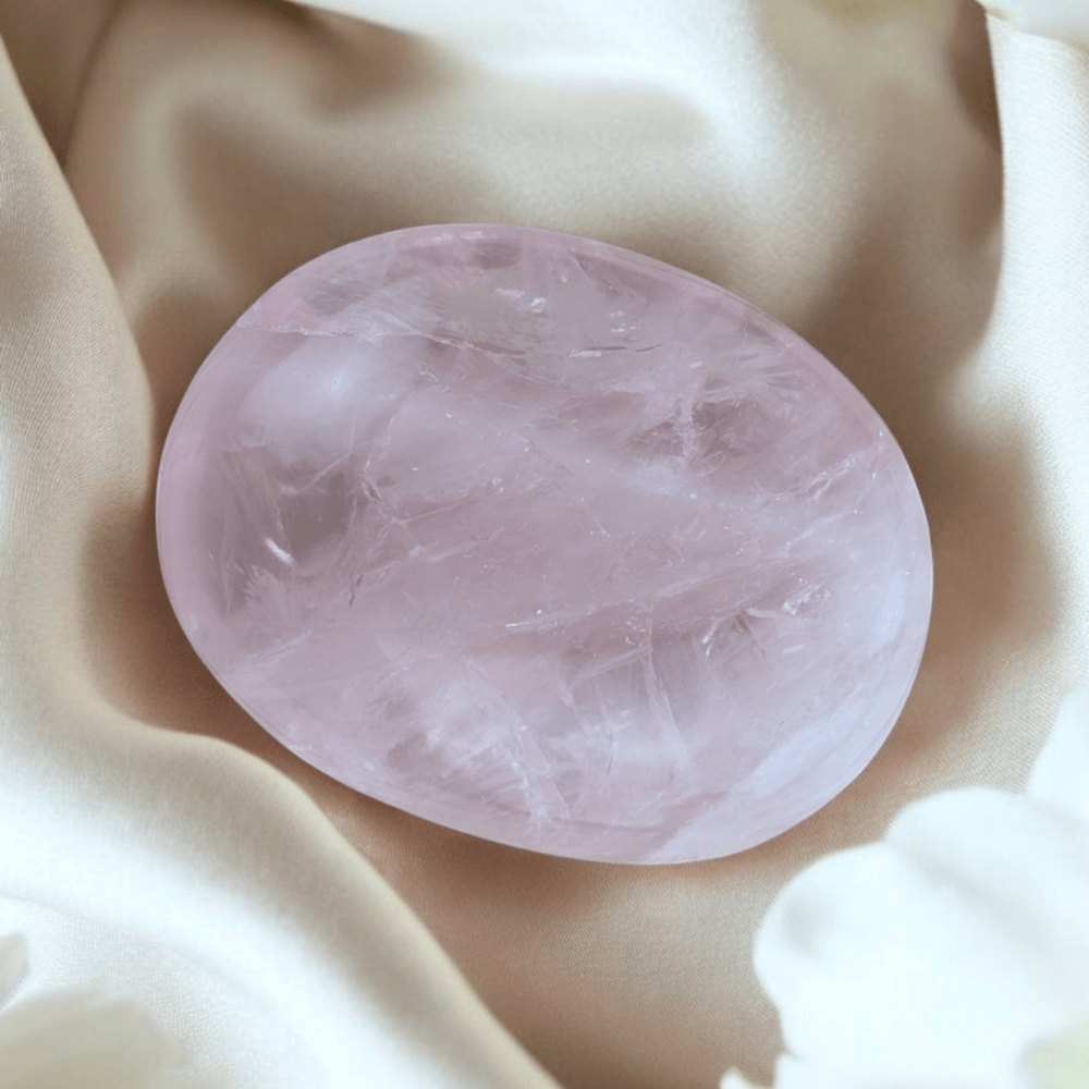 Balanced heart chakra with natural Rose Quartz