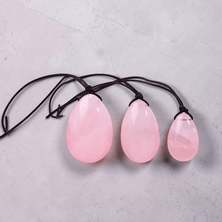 Shop high quality rose quartz yoni egg set in-store or online now at Zen Collection Metaphysical Store Canada 