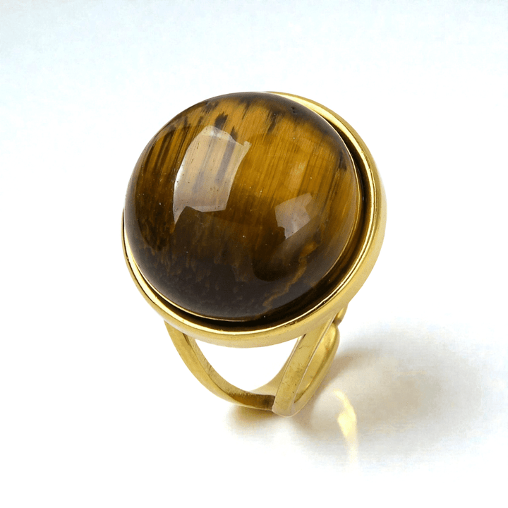 tiger eye ring solar plexus chakra confidence. Shop now with Zen Collection Metaphysical store in Barrie. In-store or online