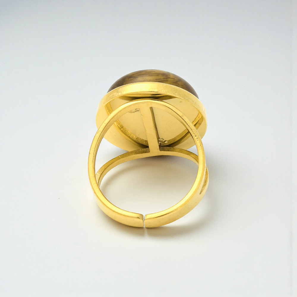 tiger eye ring solar plexus chakra confidence. Shop now with Zen Collection Metaphysical store in Barrie. In-store or online