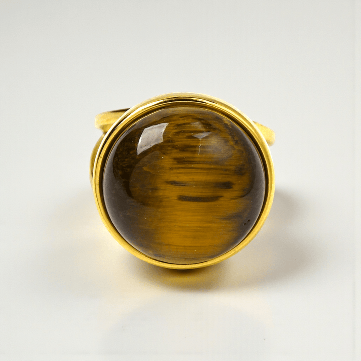 tiger eye ring solar plexus chakra confidence. Shop now with Zen Collection Metaphysical store in Barrie. In-store or online