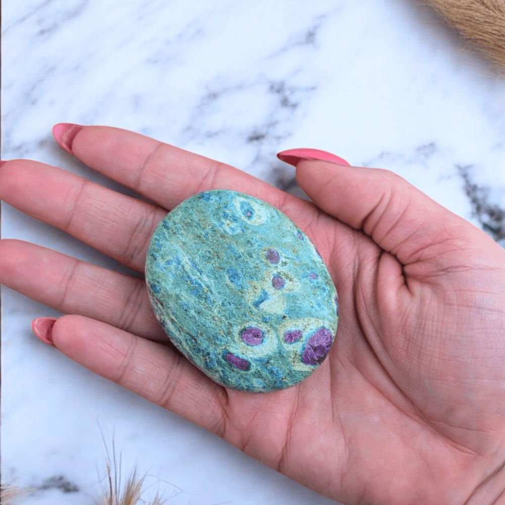 High-energy Ruby Fuchsite for crystal healing and balance