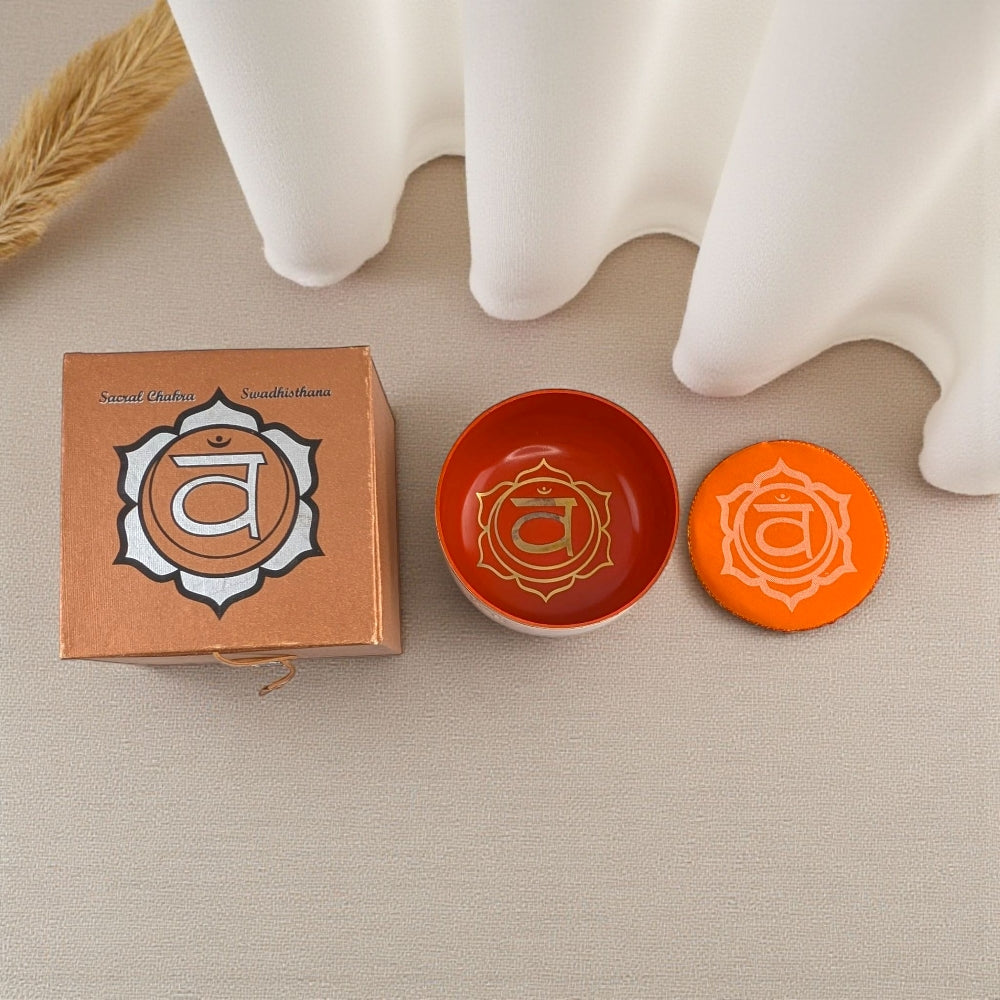 Sacral Chakra sound healing bowl for emotions and sensuality available at crystal shop near me in Barrie