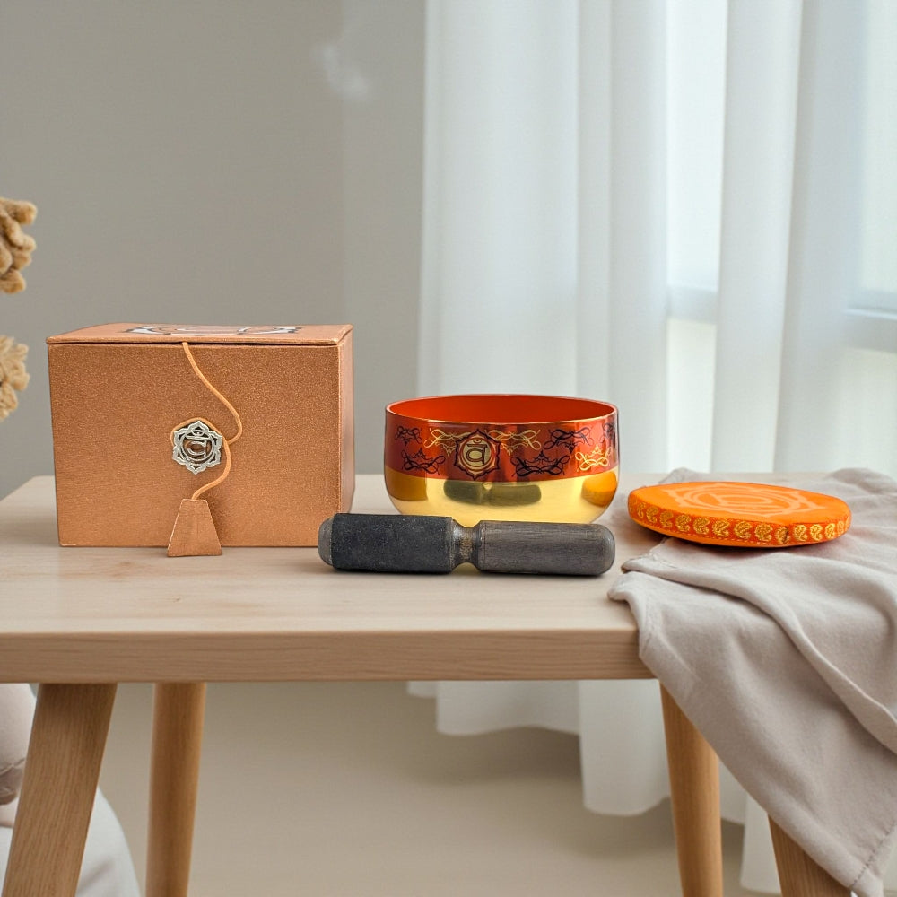 Sacral Chakra sound healing bowl for emotions and sensuality available at crystal shop near me in Barrie