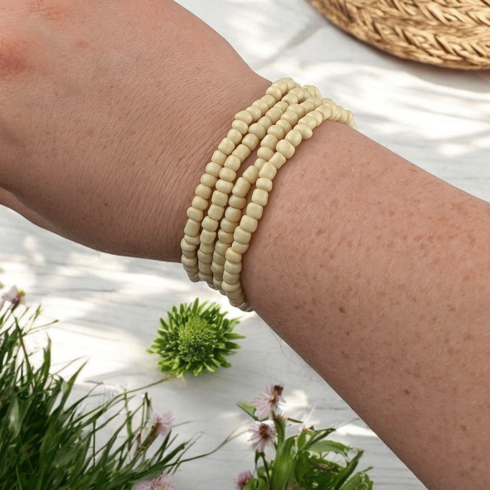 Sensory-friendly seed bead jewelry