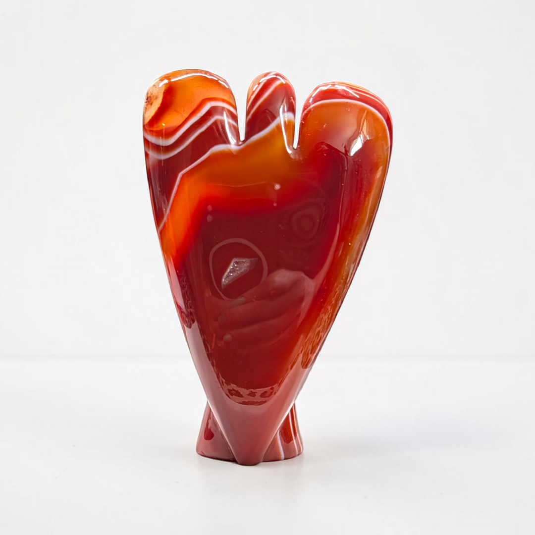 Sardonyx Crystal Angel Carving | Sardonyx | Fertility and Sacral Chakra Support | Shop in-store or online with Zen Collection Metaphysical Store Near Me Canada