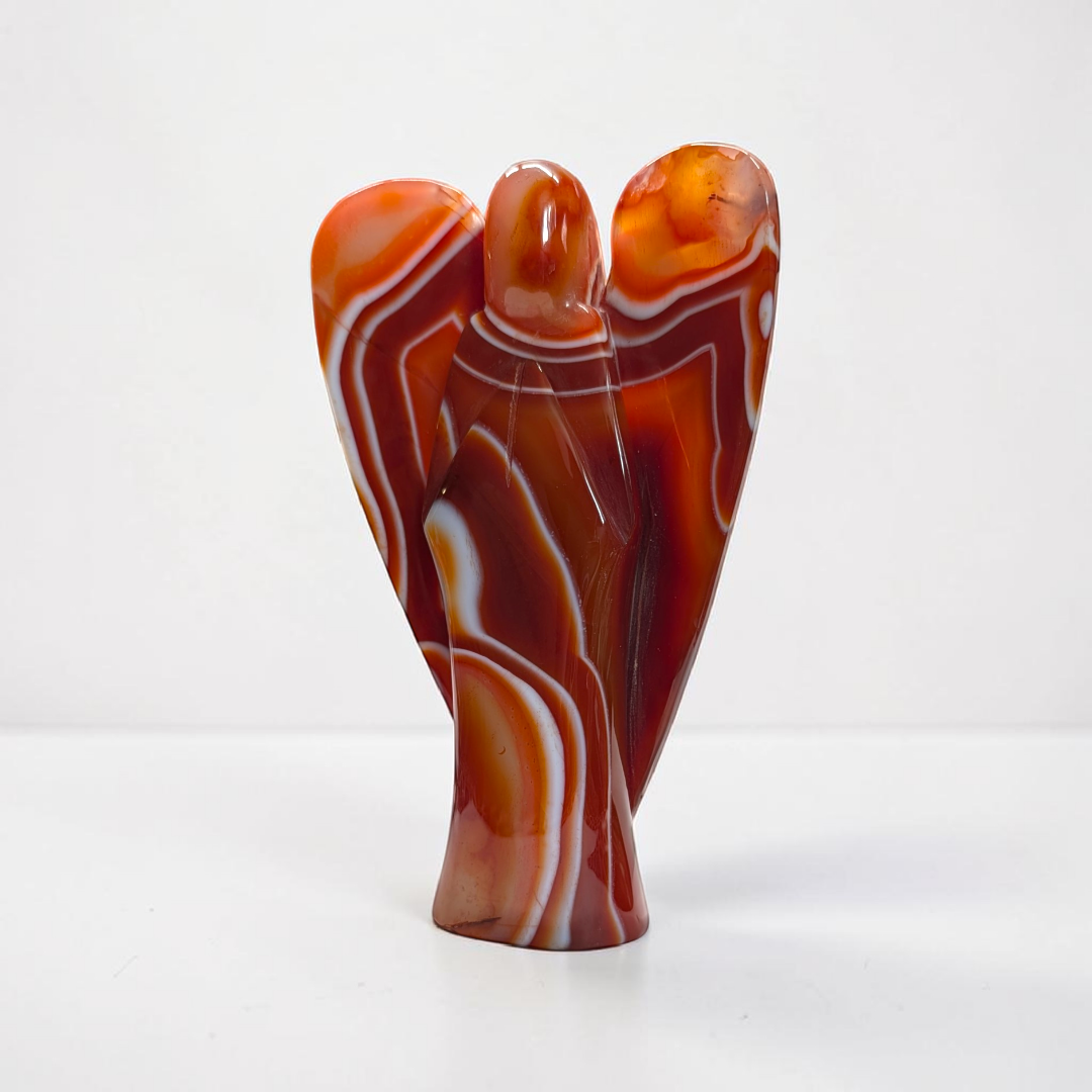 Sardonyx Crystal Angel Carving | Sardonyx | Fertility and Sacral Chakra Support | Shop in-store or online with Zen Collection Metaphysical Store Near Me Canada