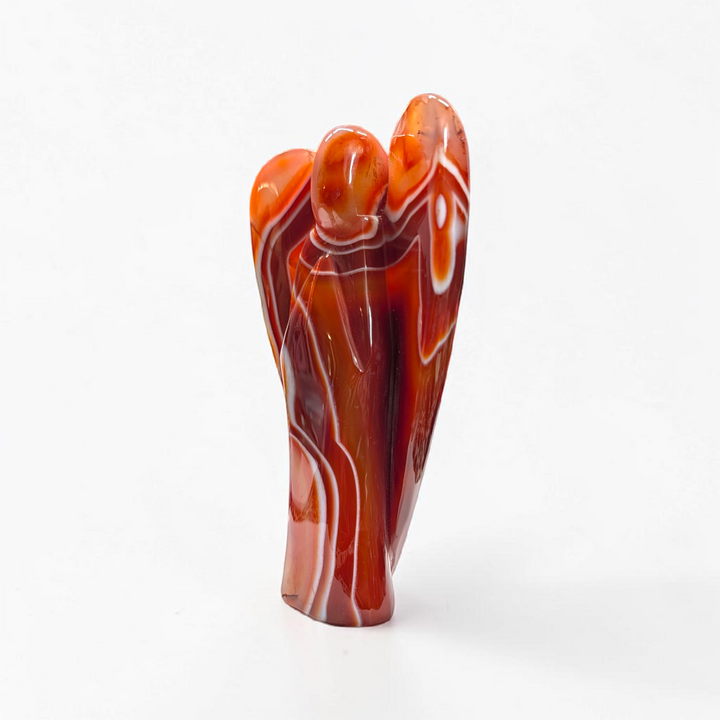 Sardonyx Crystal Angel Carving | Sardonyx | Fertility and Sacral Chakra Support | Shop in-store or online with Zen Collection Metaphysical Store Near Me Canada