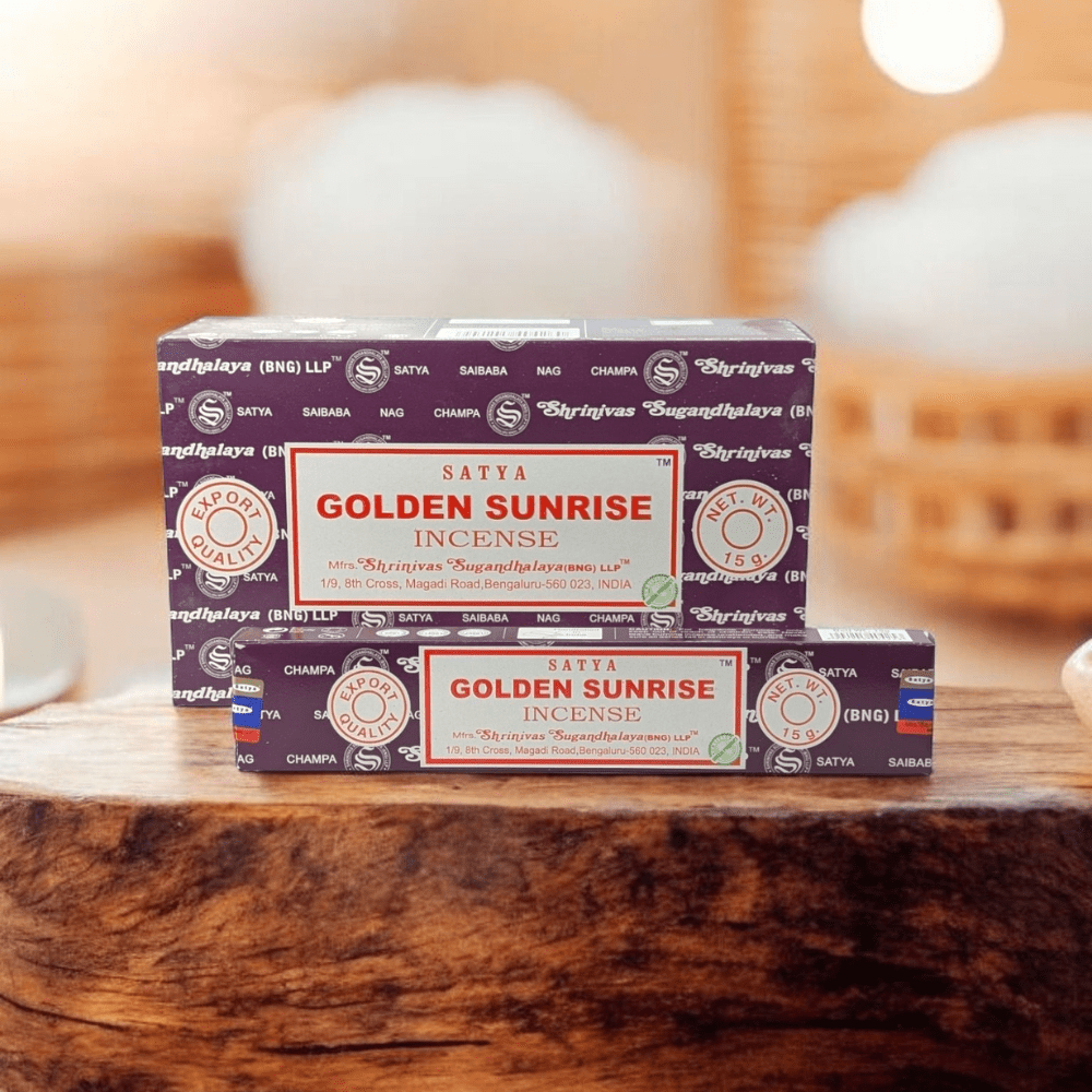 Satya Golden Sunrise Incense – Refreshing & Invigorating Fragrance