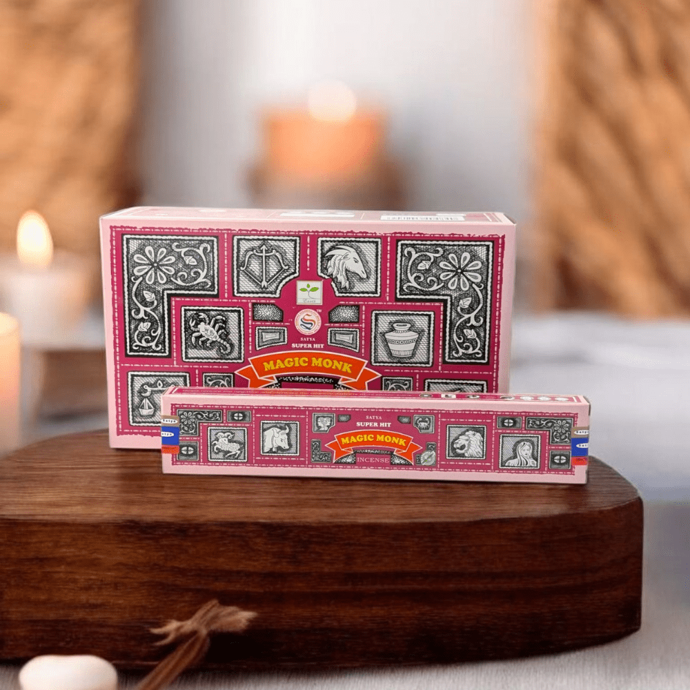 Satya Magic Monk Incense Sticks – Hand-Rolled in India