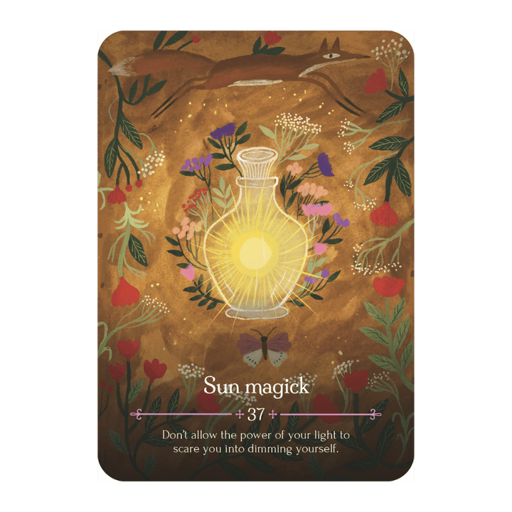 witchy oracle cards with guidebook