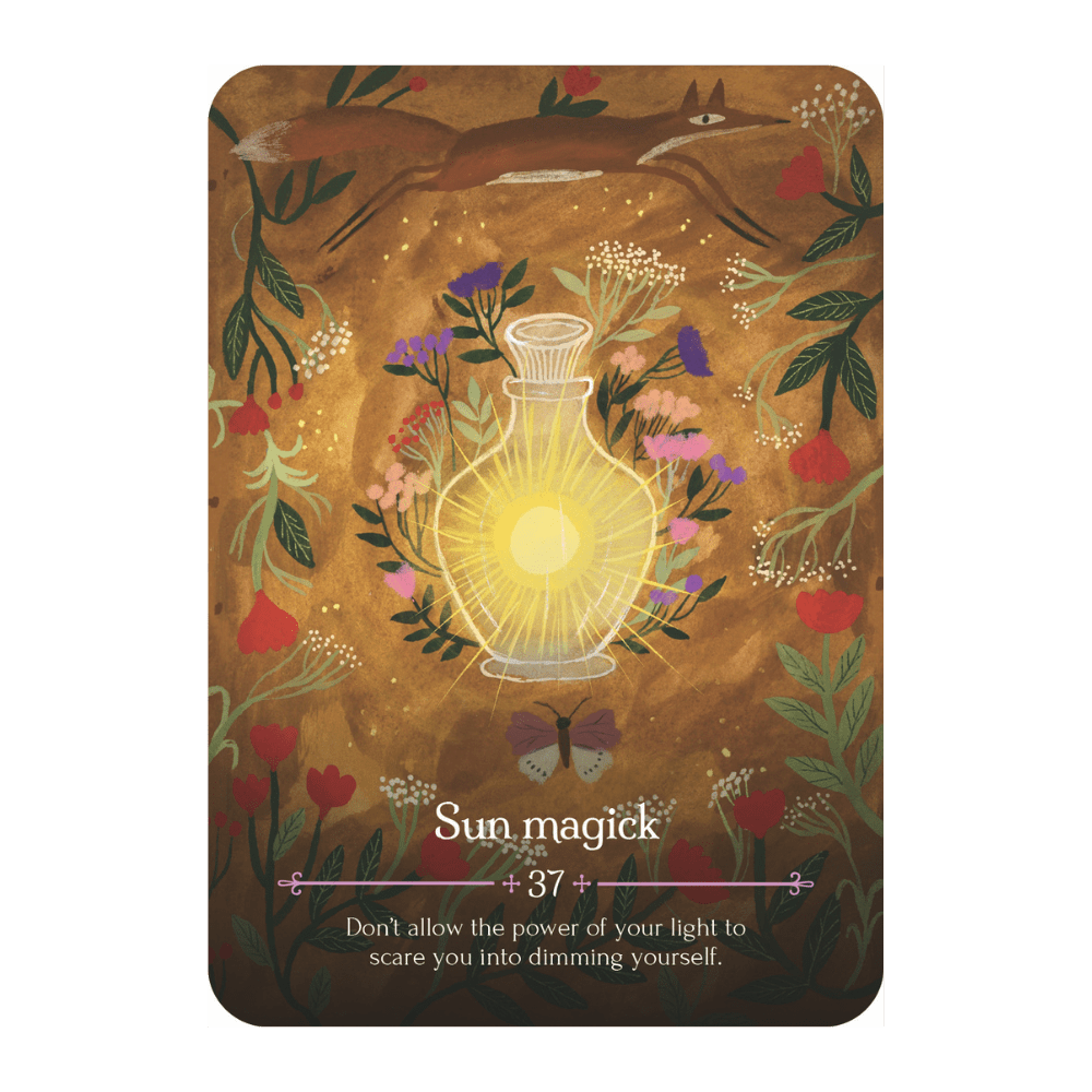 witchy oracle cards with guidebook