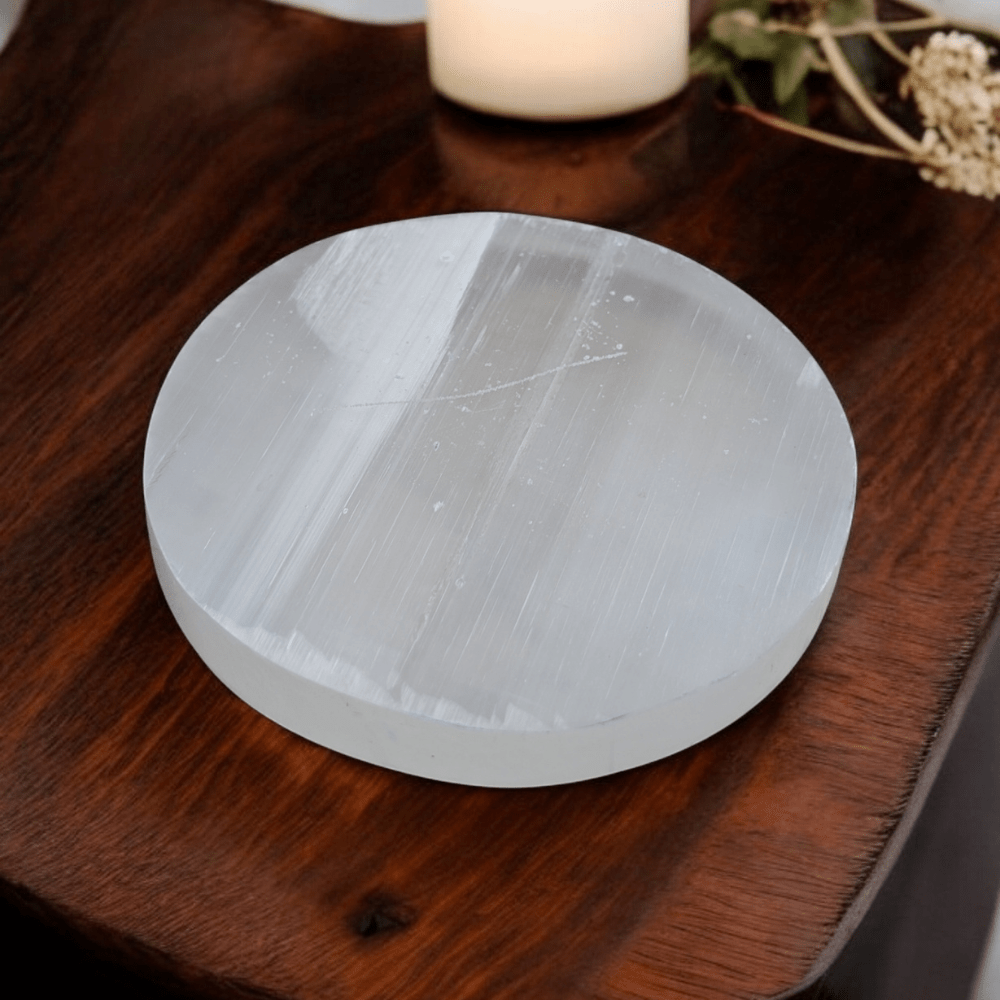 White light energy Selenite charging plate