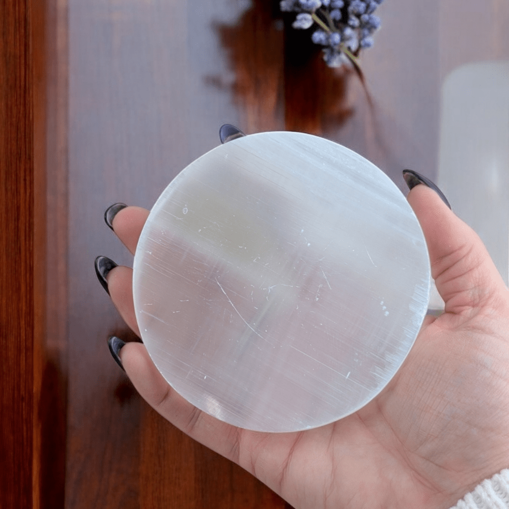 Crown Chakra Selenite crystal for energy flow