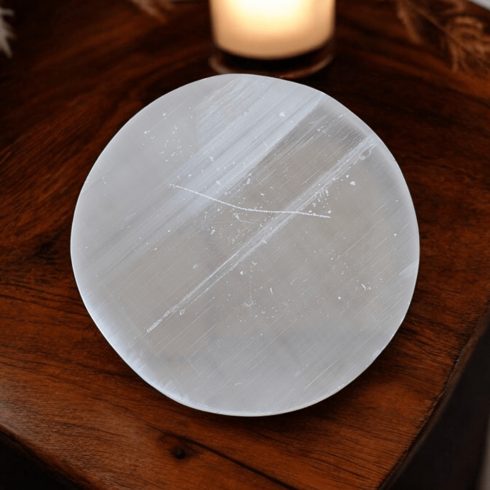 Mind, body, and spirit balance with Selenite charging plate