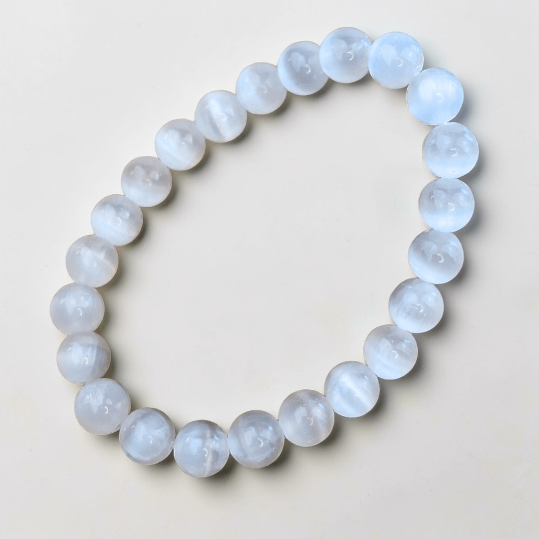 Selenite Crystal Bracelet to cleanse energy fields and ward off negativity