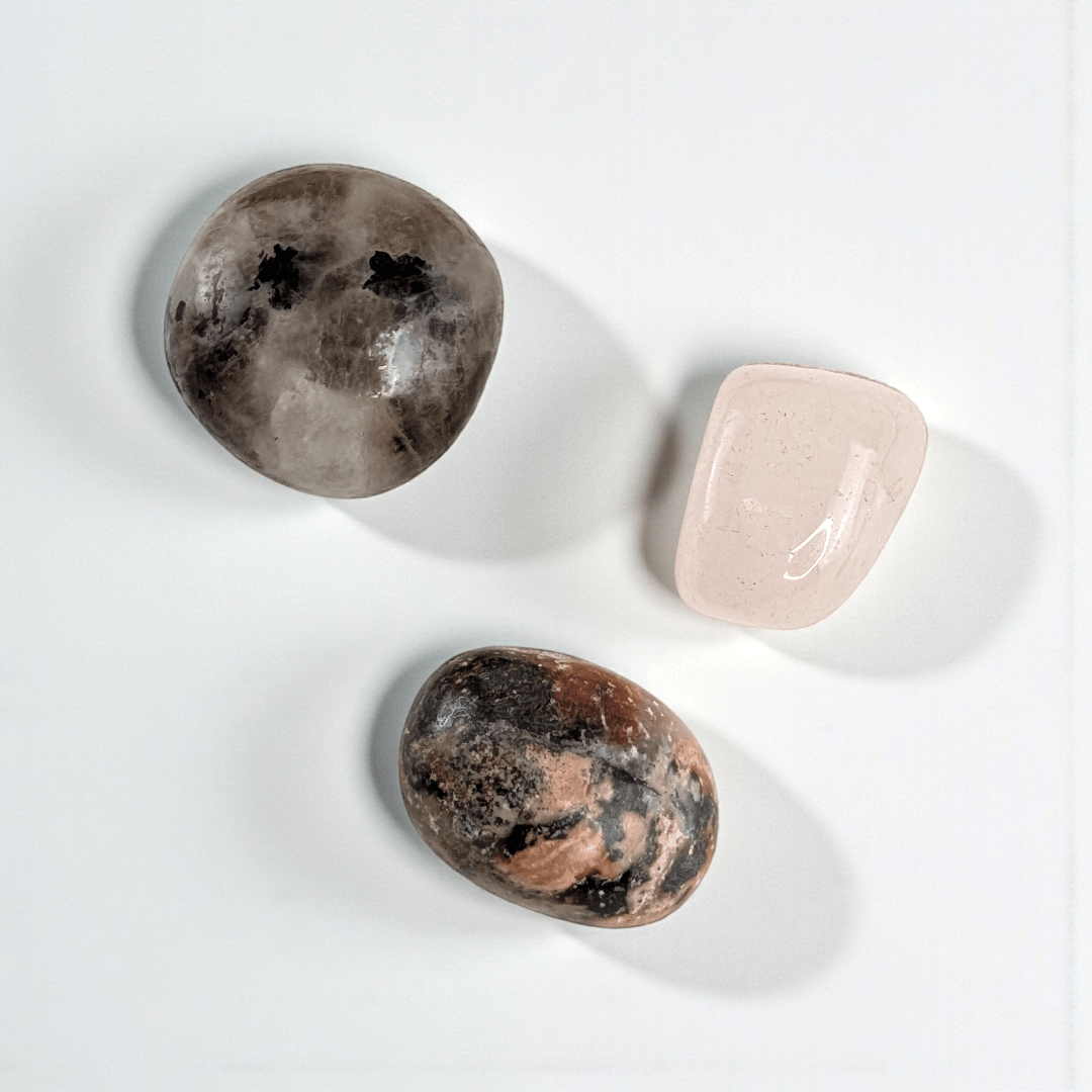 Self love crystal set for emotional healing and care available at Zen Collection Metaphysical Store in Barrie. Shop In-store or Online Now 