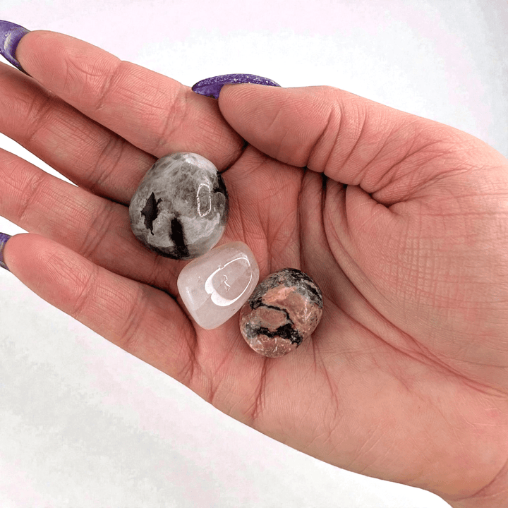 Self love crystal set for emotional healing and care available at Zen Collection Metaphysical Store in Barrie. Shop In-store or Online Now 