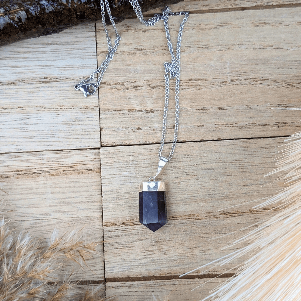 Natural Amethyst Pendant for Spiritual Protection