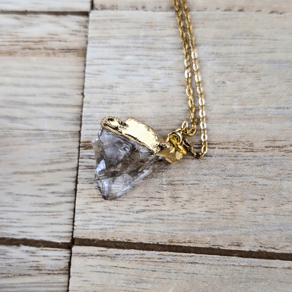 Zen Collection Dainty Smoky Quartz Crystal Necklace