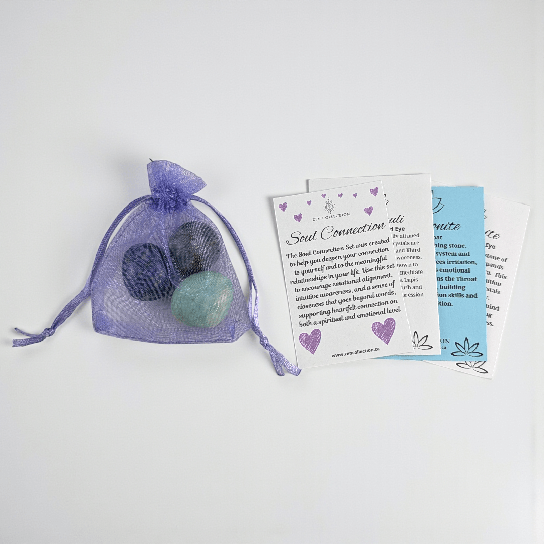 Natural crystal tumbles for intuitive connection, available at zen Collection Metaphysical Store Barrie. Shop In-store or Online Now 