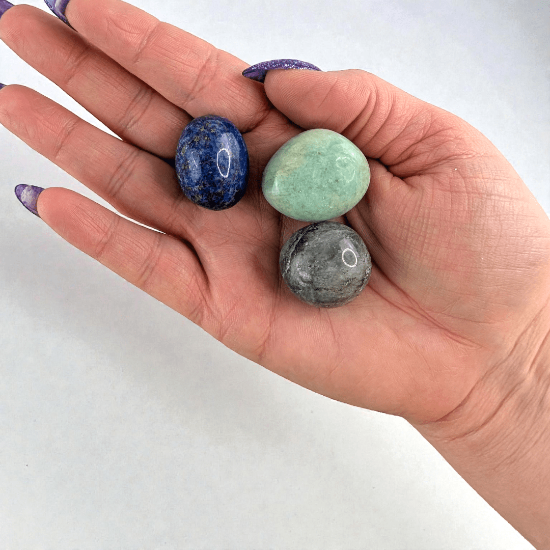 Natural crystal tumbles for intuitive connection, available at zen Collection Metaphysical Store Barrie. Shop In-store or Online Now 