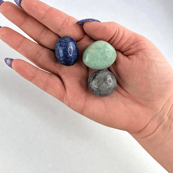 Natural crystal tumbles for intuitive connection, available at zen Collection Metaphysical Store Barrie. Shop In-store or Online Now 