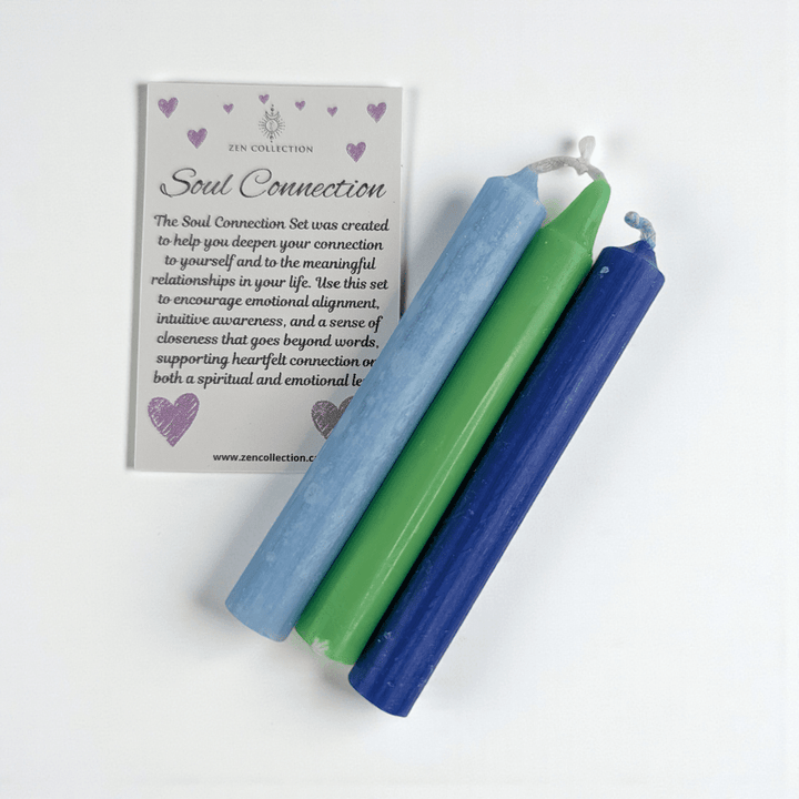 Spell candles for soul connection and emotional clarity available at zen collection metaphysical store in Barrie.