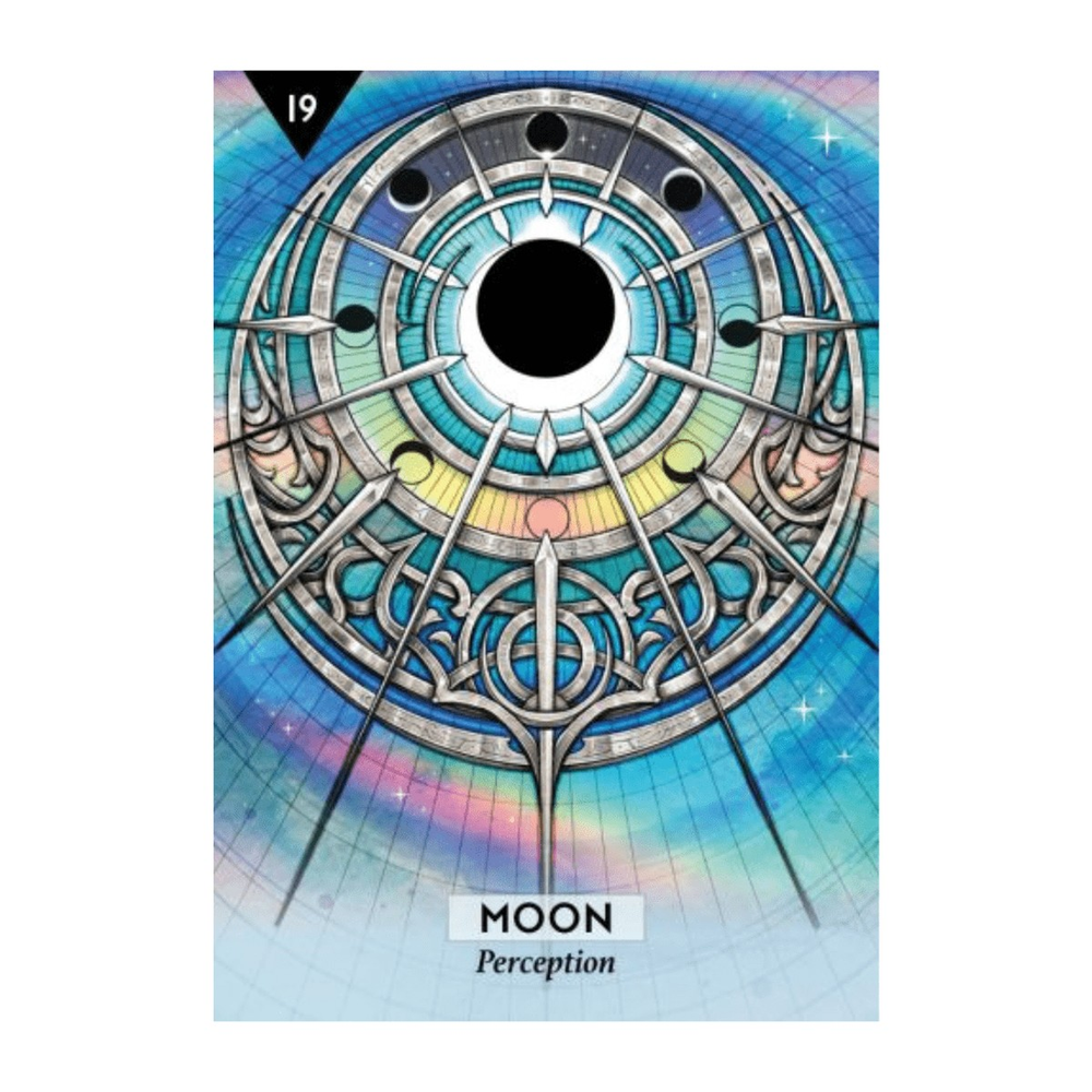 Moon card from the Starcodes Astro Oracle
