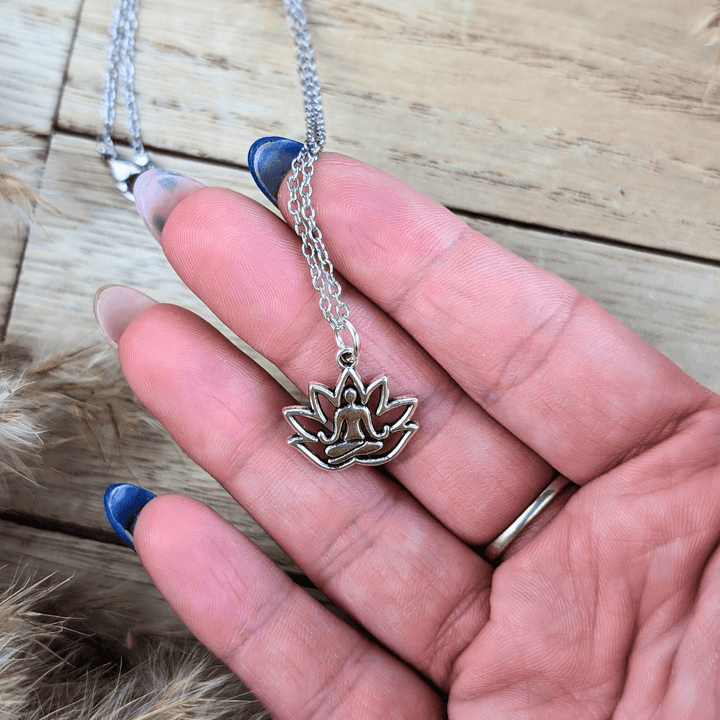 Stillness Within Necklace promoting spiritual renewal and inner peace