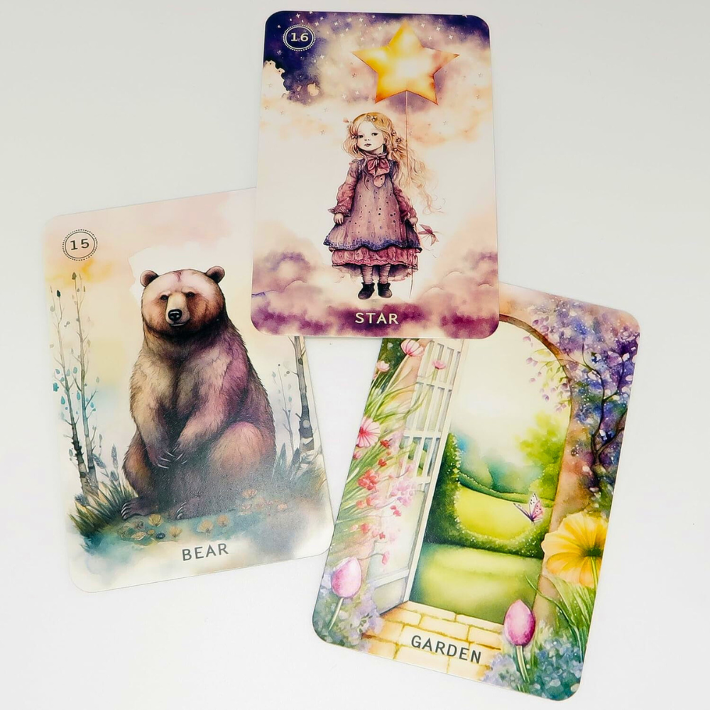 Sweet Blossom Lenormand Deck by Irene Captijn - 38 Cards