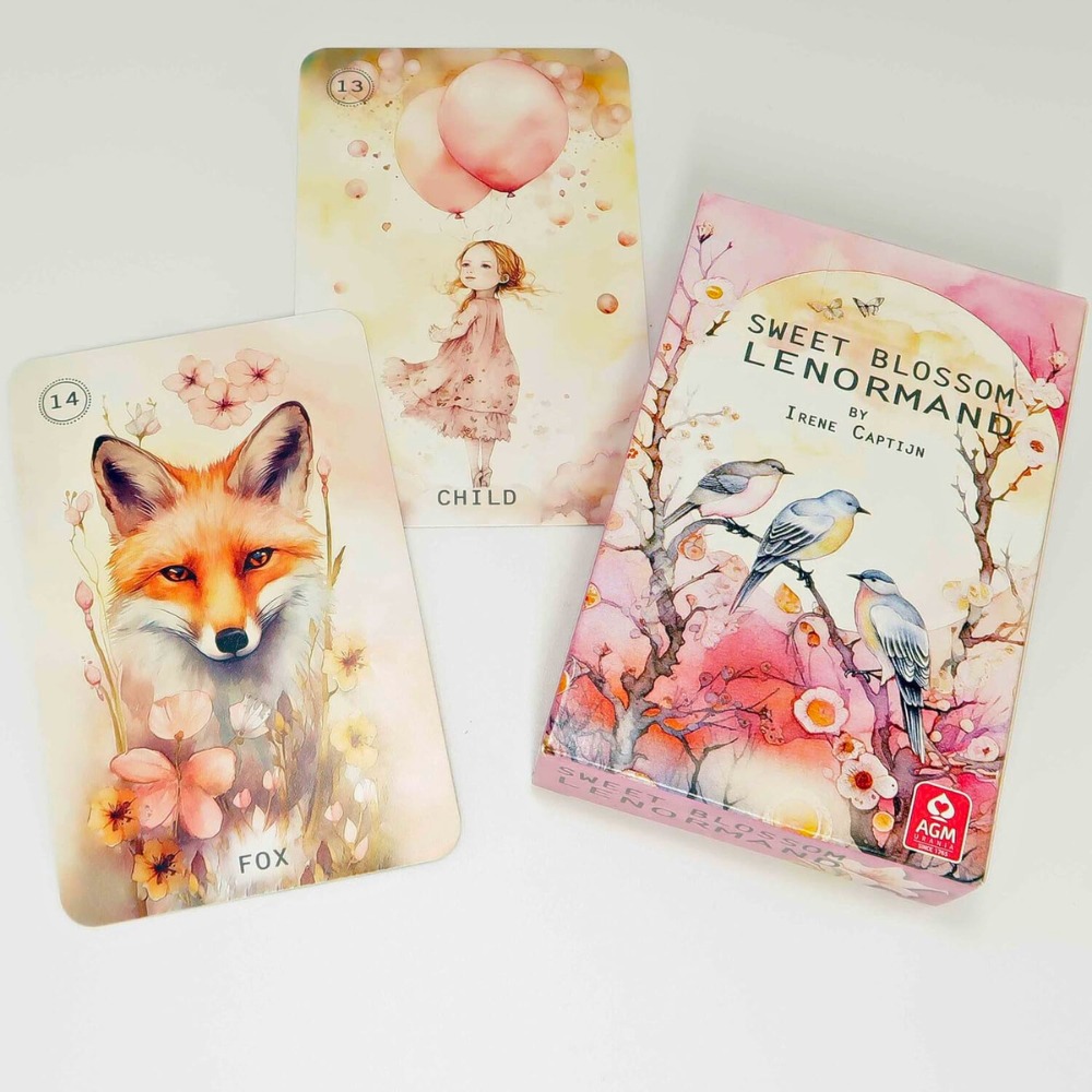 Lenormand Deck Featuring Blossoming Flowers and Optimism