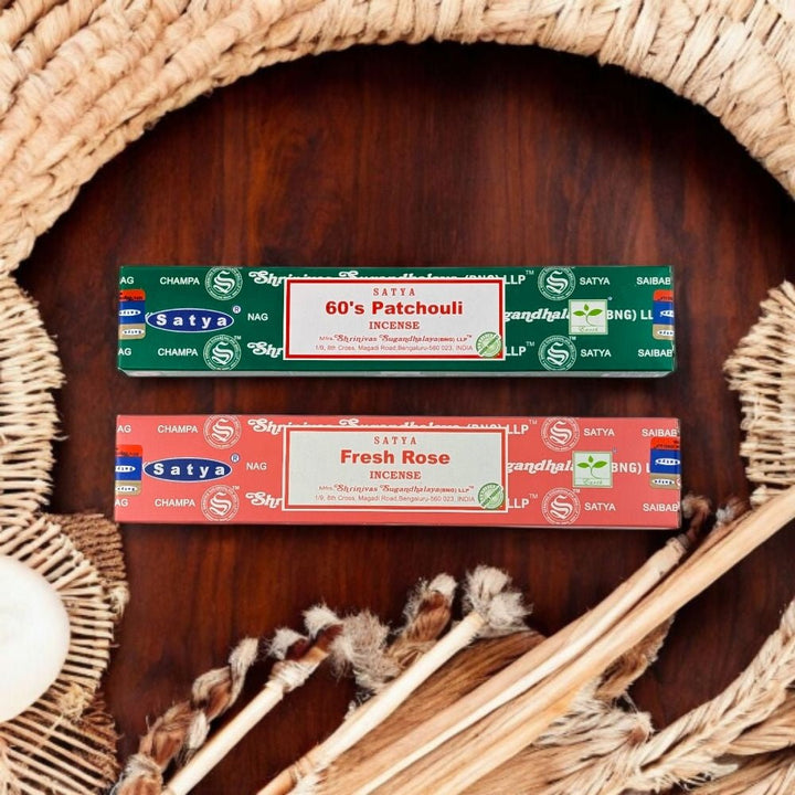 Taurus Zodiac Incense Set – 60’s Patchouli &amp; Fresh Rose for Grounding &amp; Self-Care