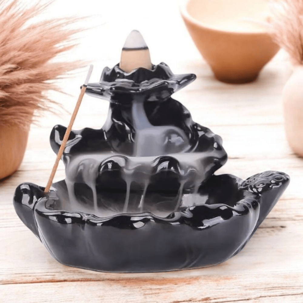 Temple backflow incense burner from Zen Collection