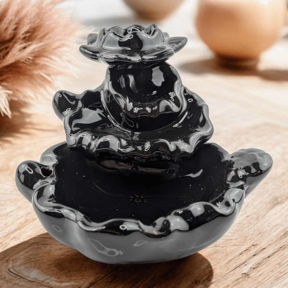 Dual incense burner for cones and sticks