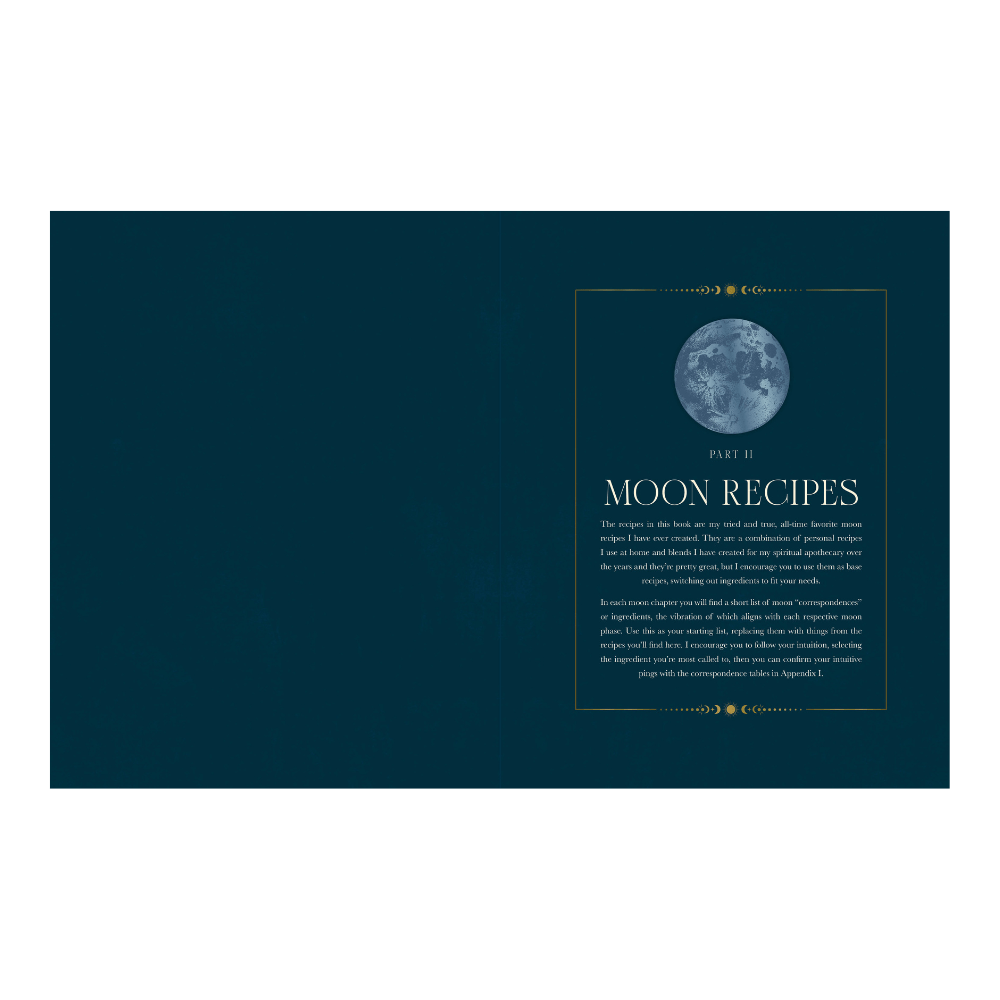 Herbal moon potions and bath rituals