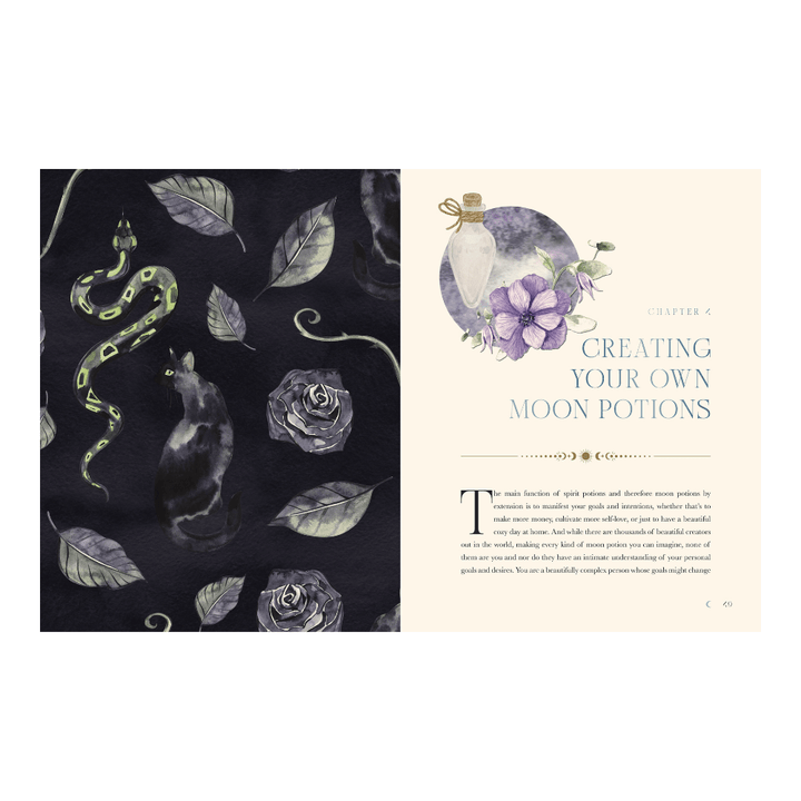 Moon phase teas, oils, and lotions guide
