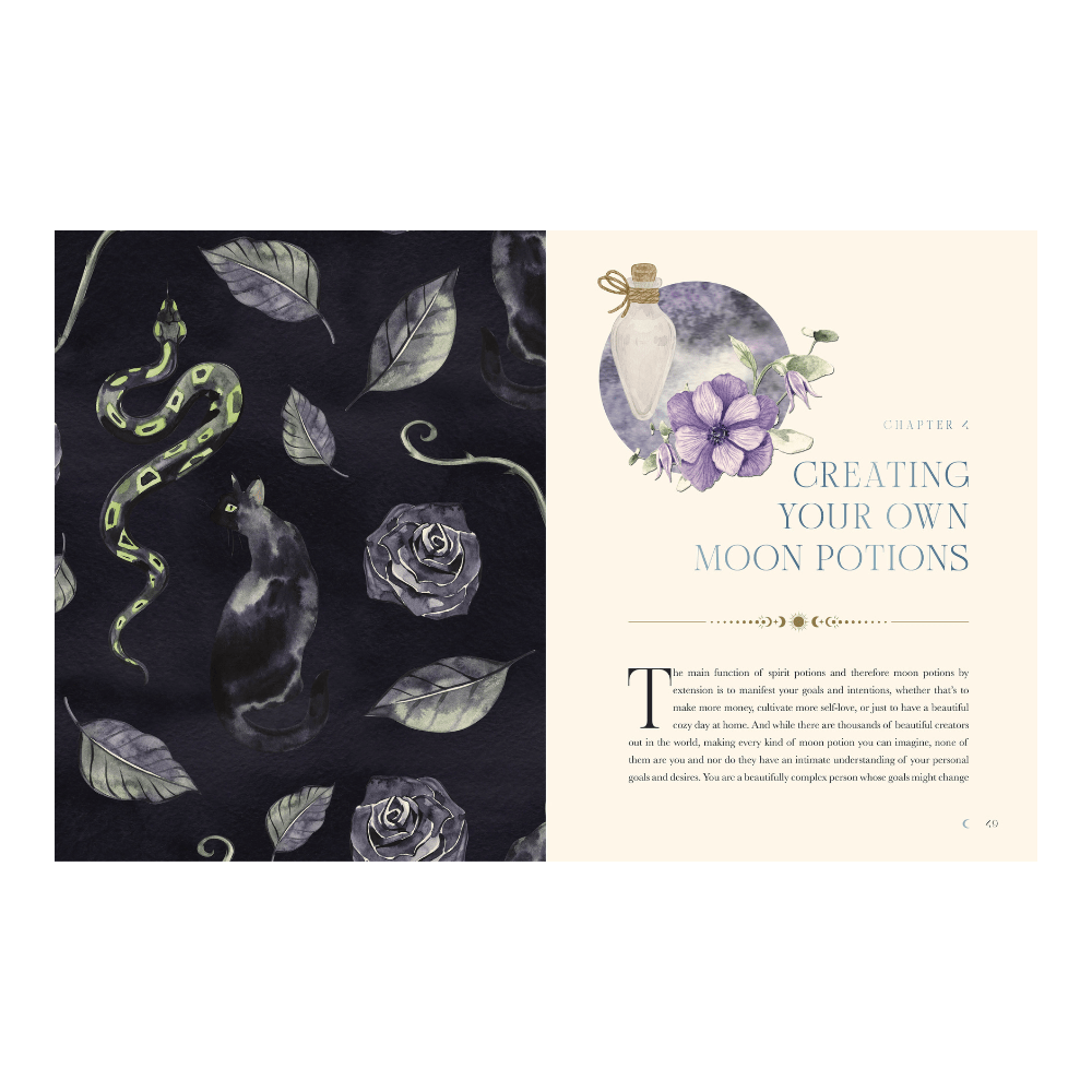 Moon phase teas, oils, and lotions guide
