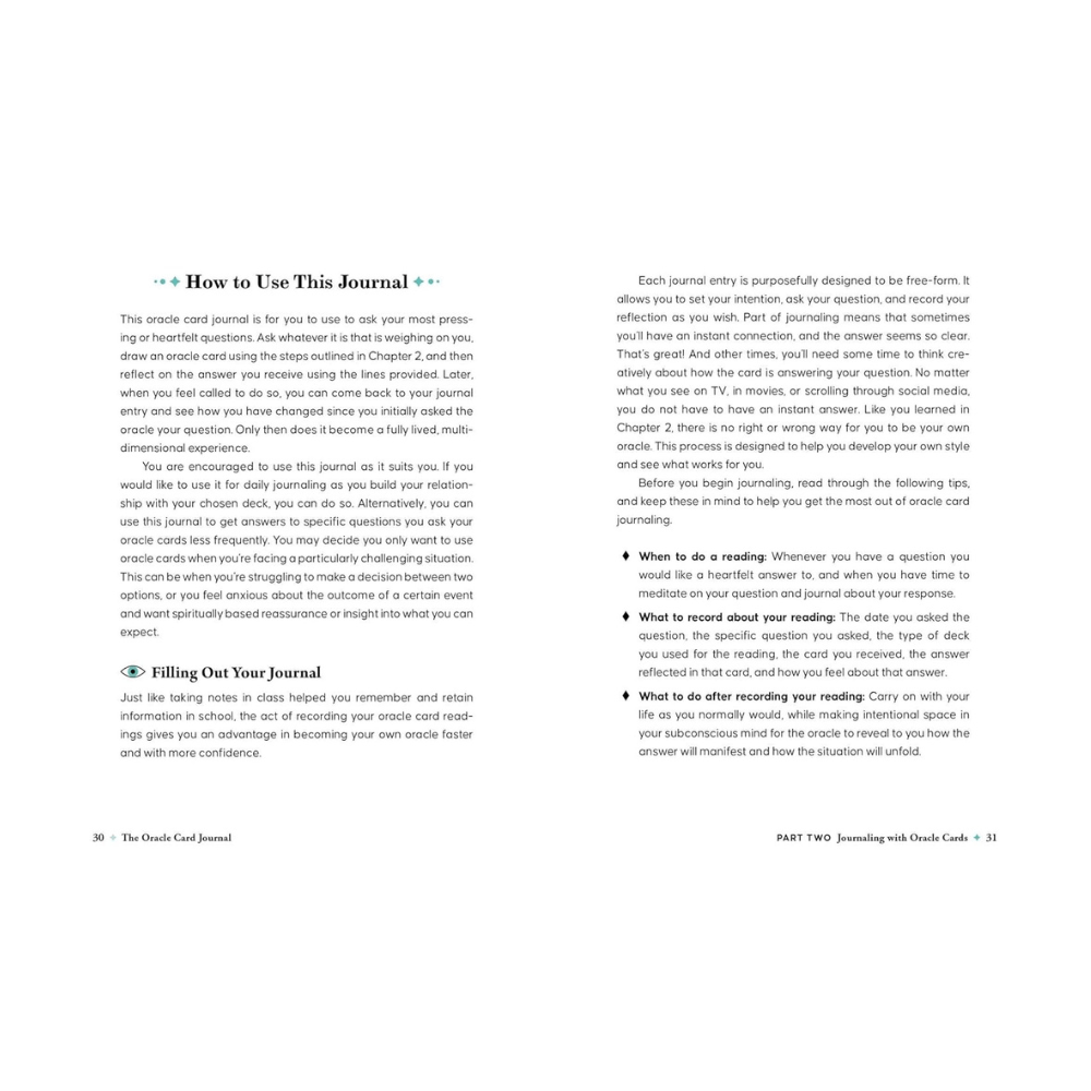 Intuition development oracle journal