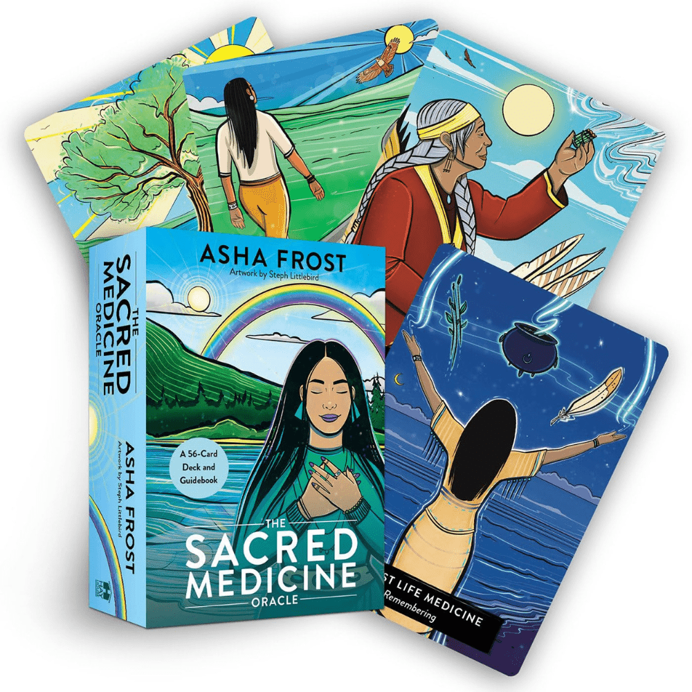 The Sacred Medicine Oracle deck box and guidebook