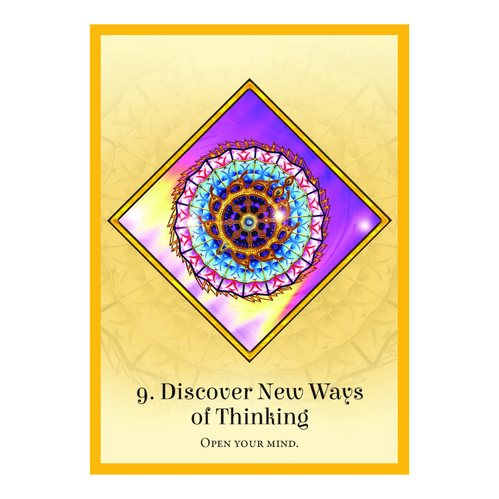 Mandala art spiritual oracle cards
