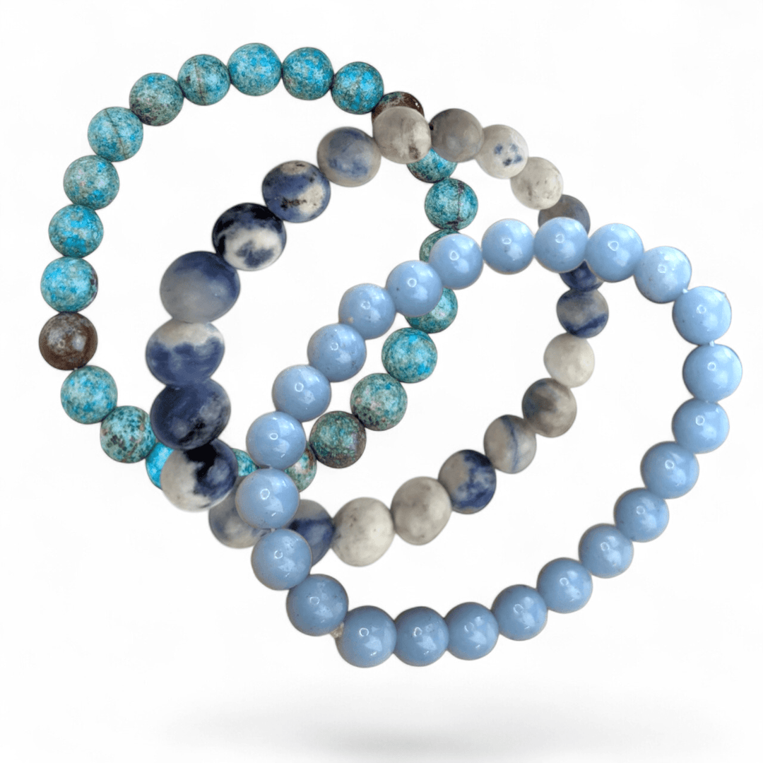 communication crystal bracelet for speaking your truth. Available at Zen Collection Metaphysical Store in Barrie