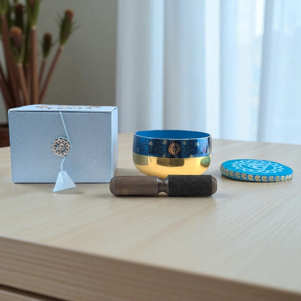 Singing bowl for clear communication and self-expression available at zen collection a crystal shop near me