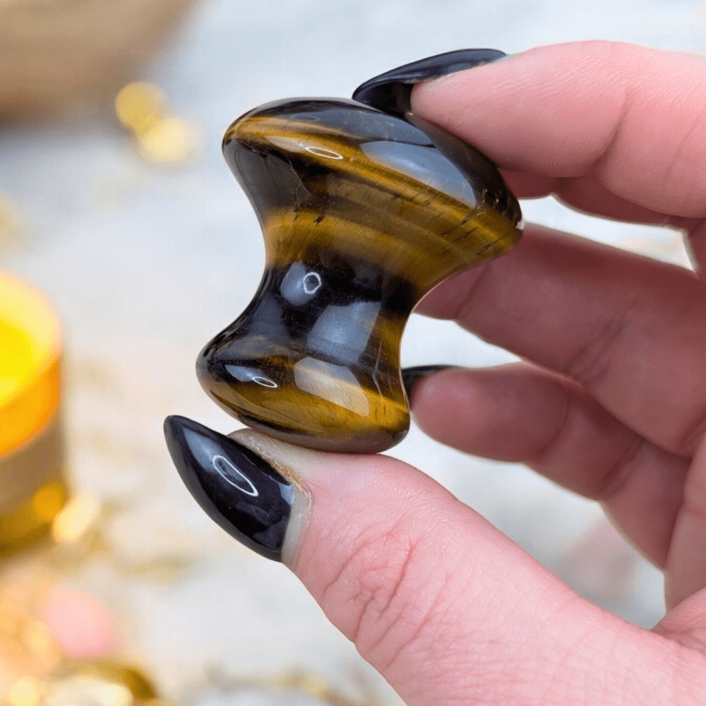 Crystal healing with a natural Tiger’s Eye personal massager