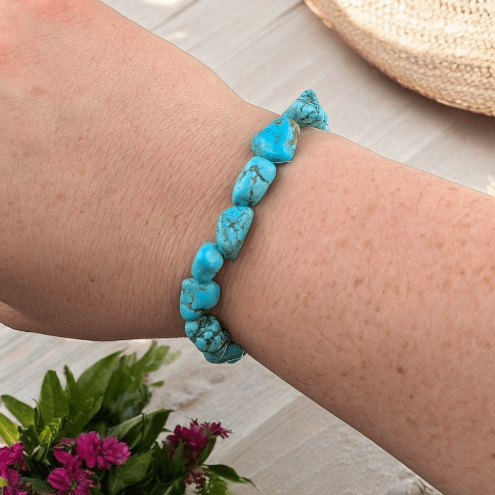 turquoise chip bracelet