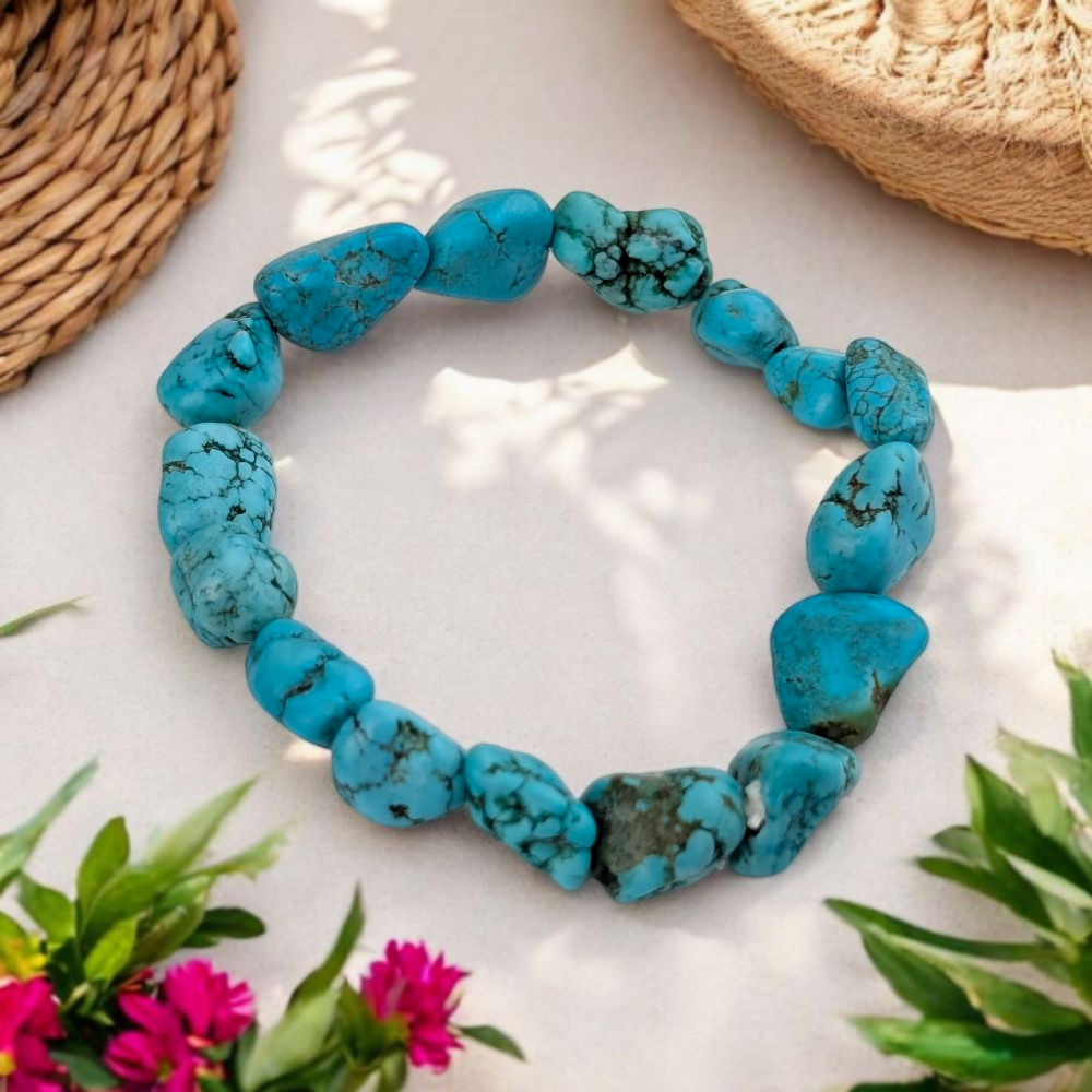 dyed turquoise bracelet