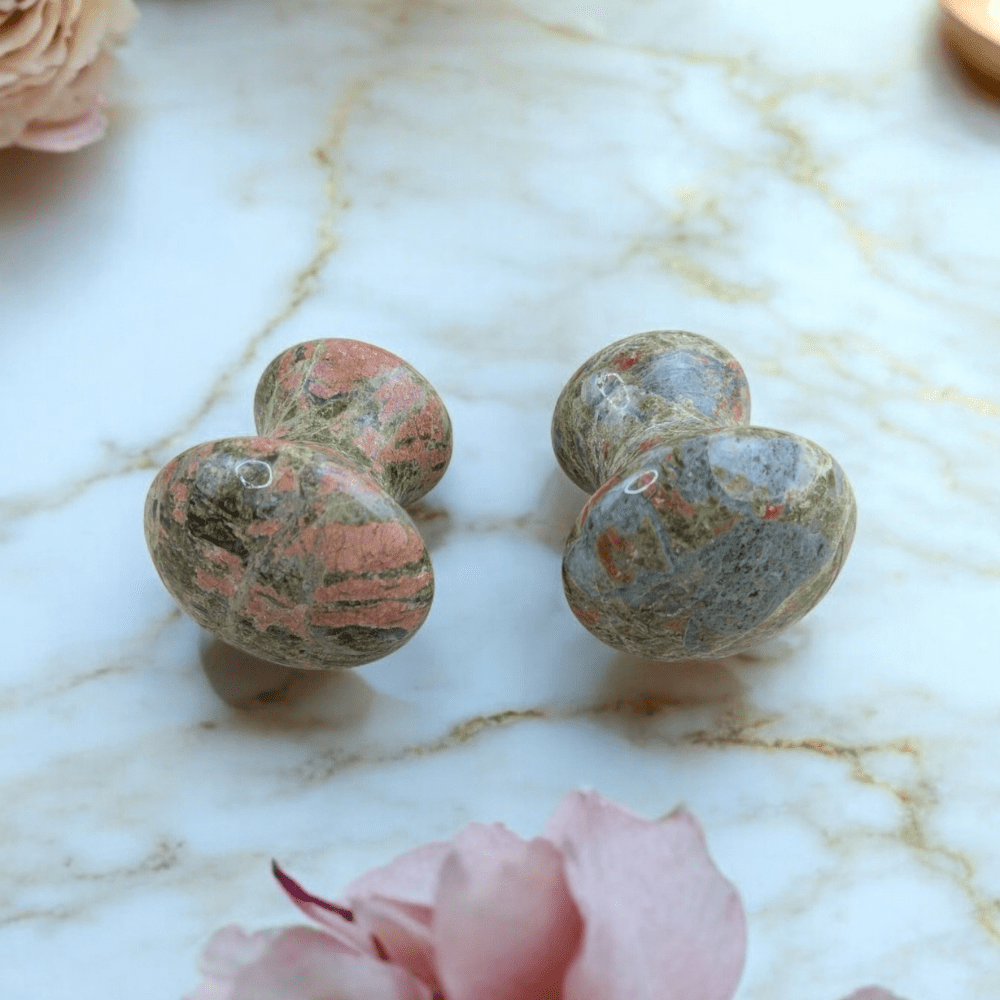 Unakite self-care tool for relaxation and balance