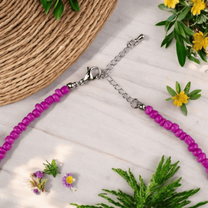 handmade pink seed bead jewelry Canada