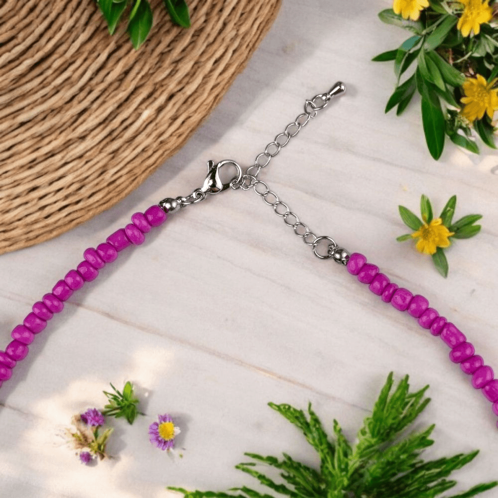 handmade pink seed bead jewelry Canada